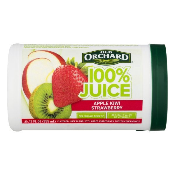 slide 1 of 8, Old Orchard Apple Kiwi Strawberry 100% Juice 12 oz, 12 oz