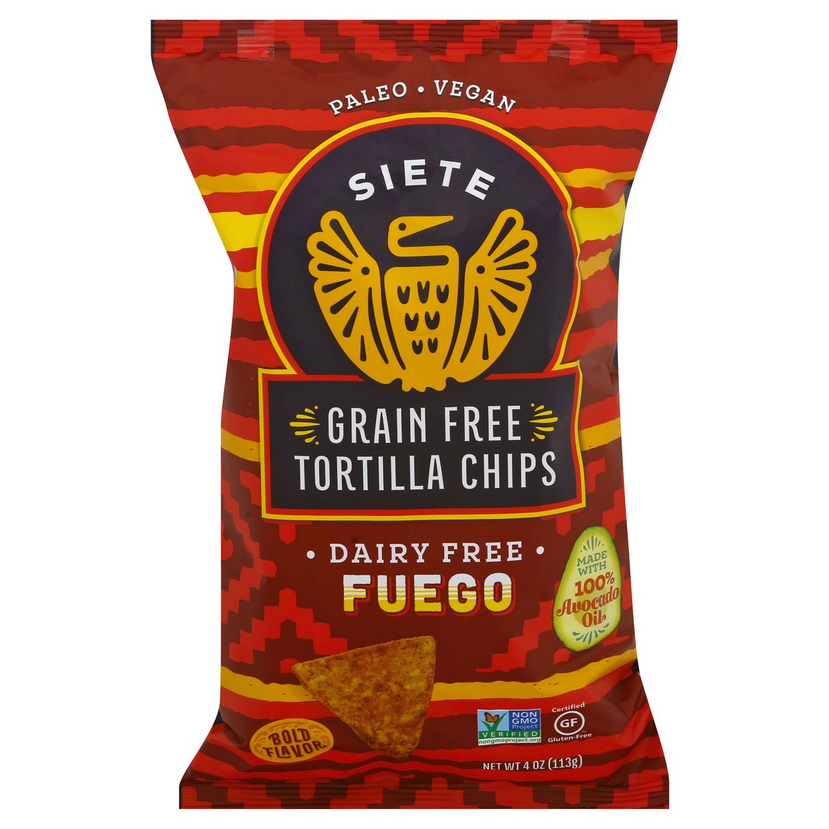 slide 6 of 12, Siete Grain Free Fuego Tortilla Chips 4 oz, 4 oz