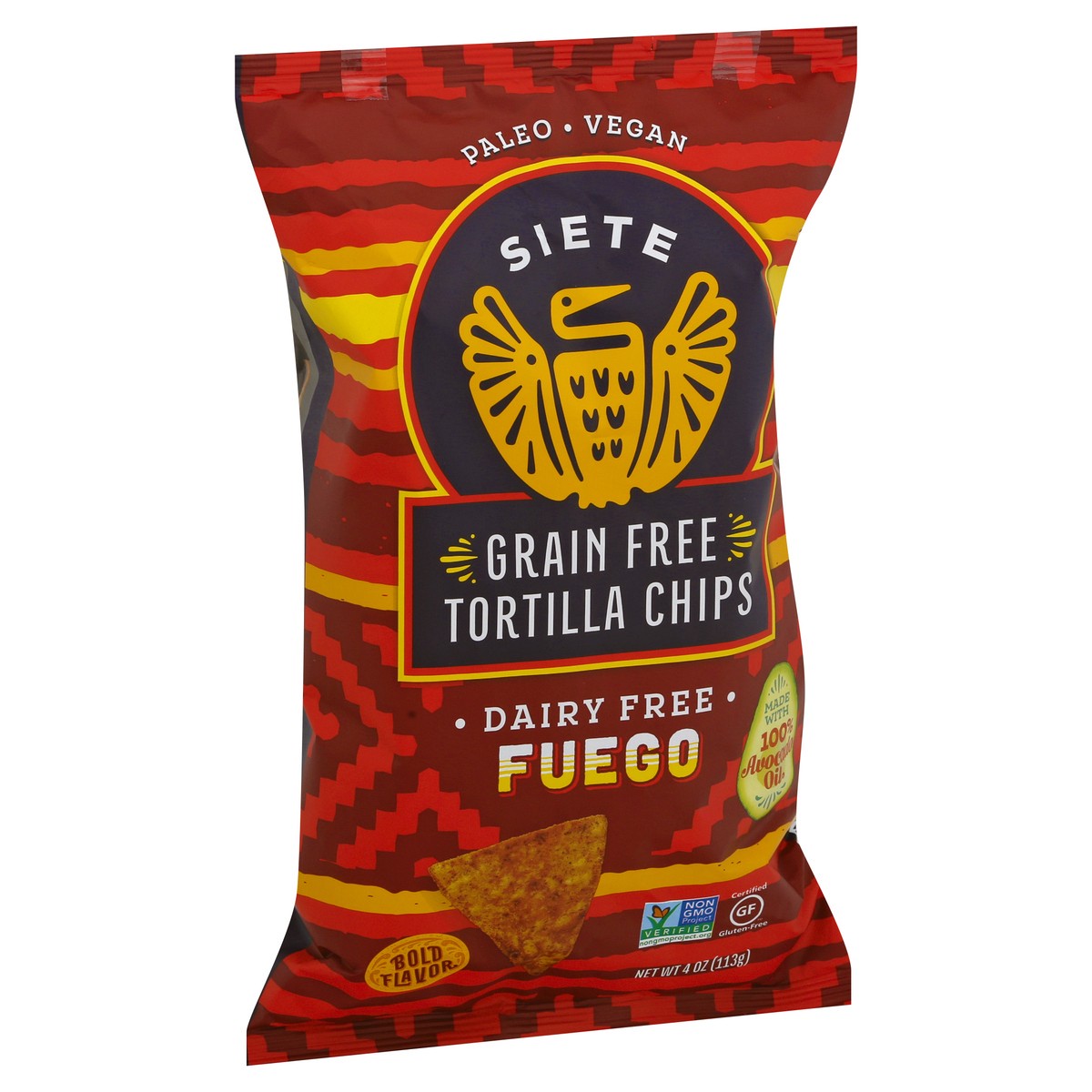 slide 2 of 12, Siete Grain Free Fuego Tortilla Chips 4 oz, 4 oz