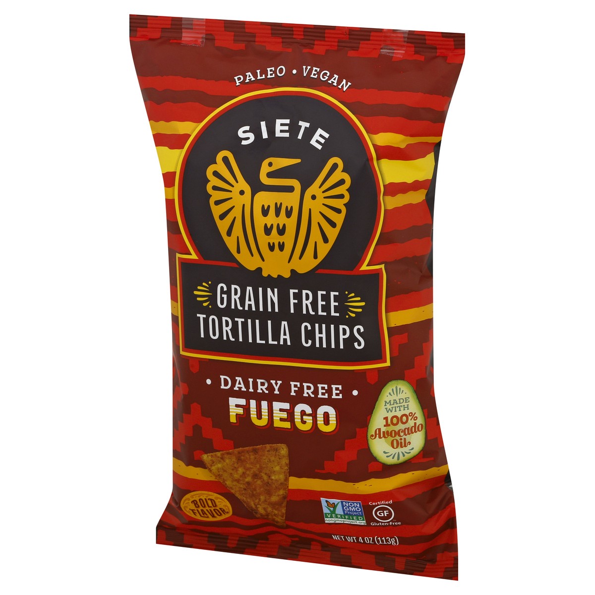 slide 5 of 12, Siete Grain Free Fuego Tortilla Chips 4 oz, 4 oz