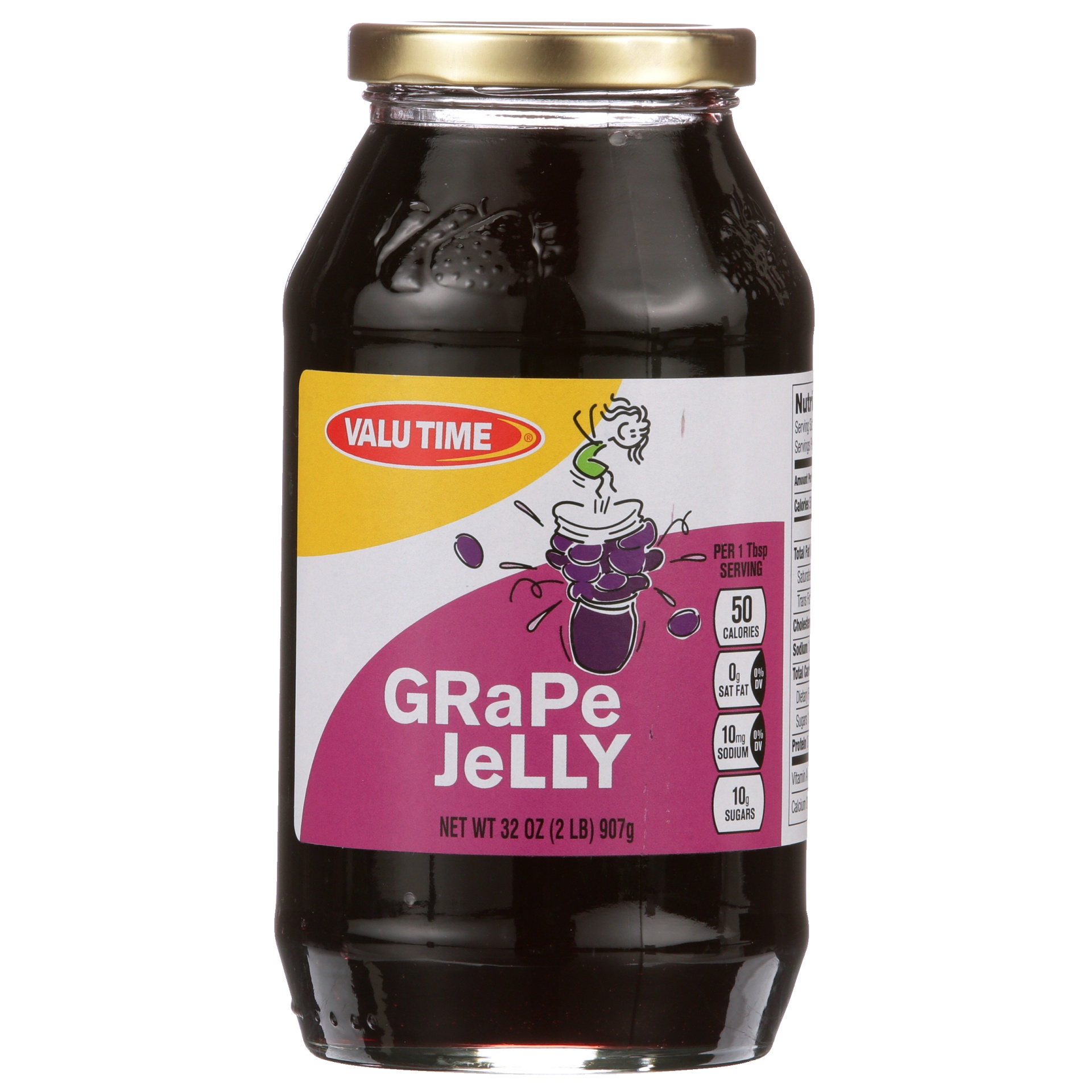 slide 1 of 6, Valu Time Grape Jelly, 32 oz