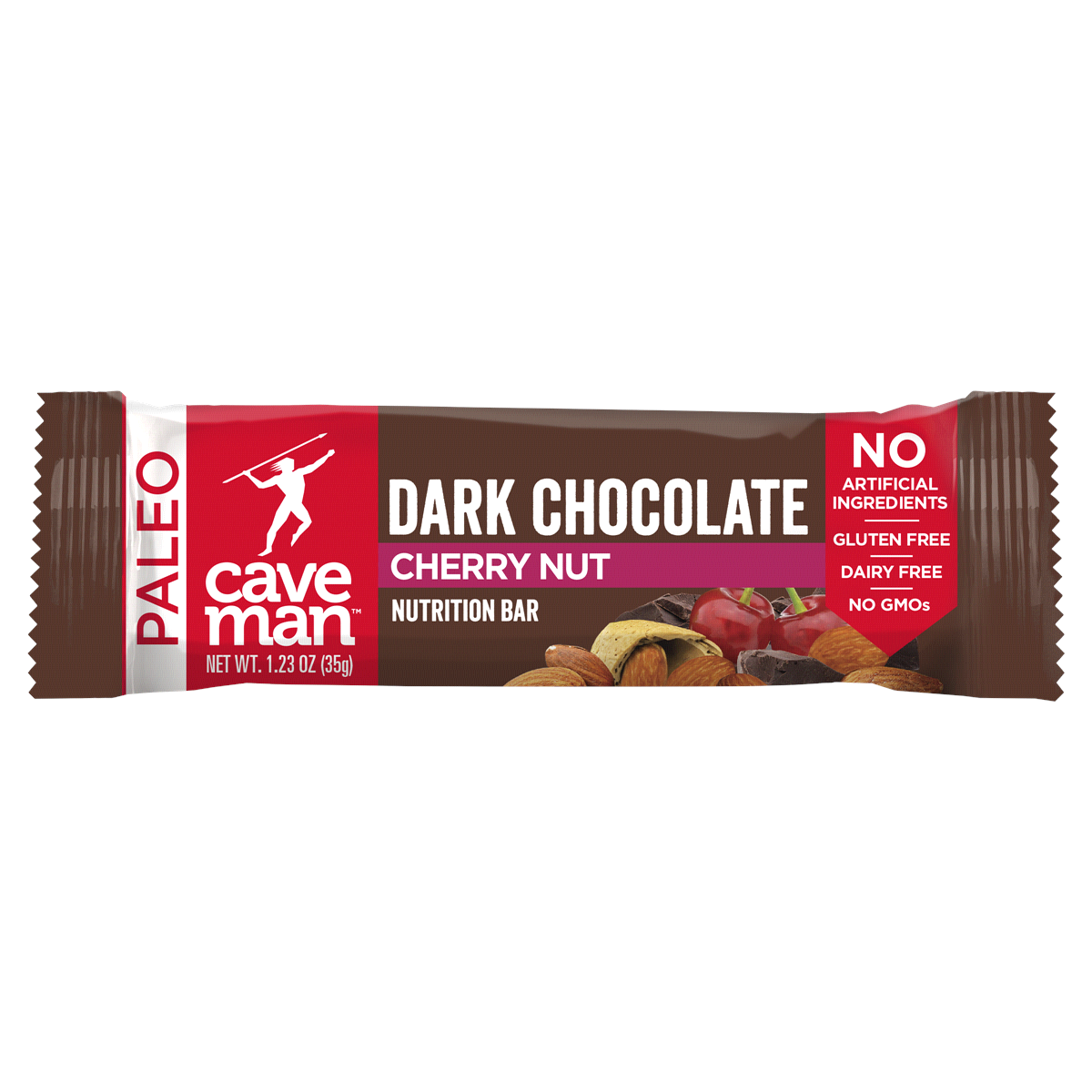 slide 1 of 1, Caveman Dark Chocolate Cherry Nut Bar, 1.4 oz