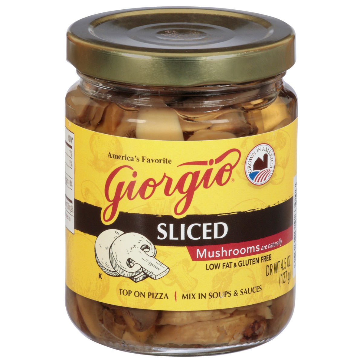 slide 2 of 14, Giorgio Sliced Mushrooms 4.5 oz, 4.5 oz