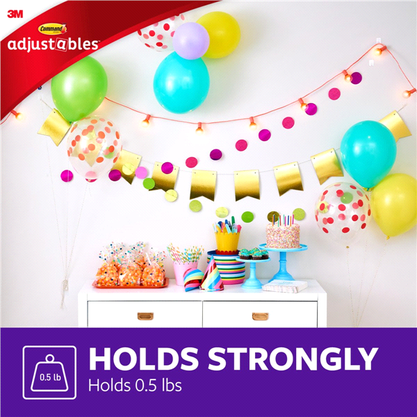 slide 20 of 25, Command Adjustables Repositionable Clips, 6 ct; 1/2 lb