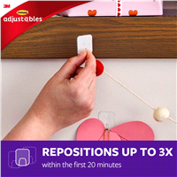 slide 7 of 25, Command Adjustables Repositionable Clips, 6 ct; 1/2 lb