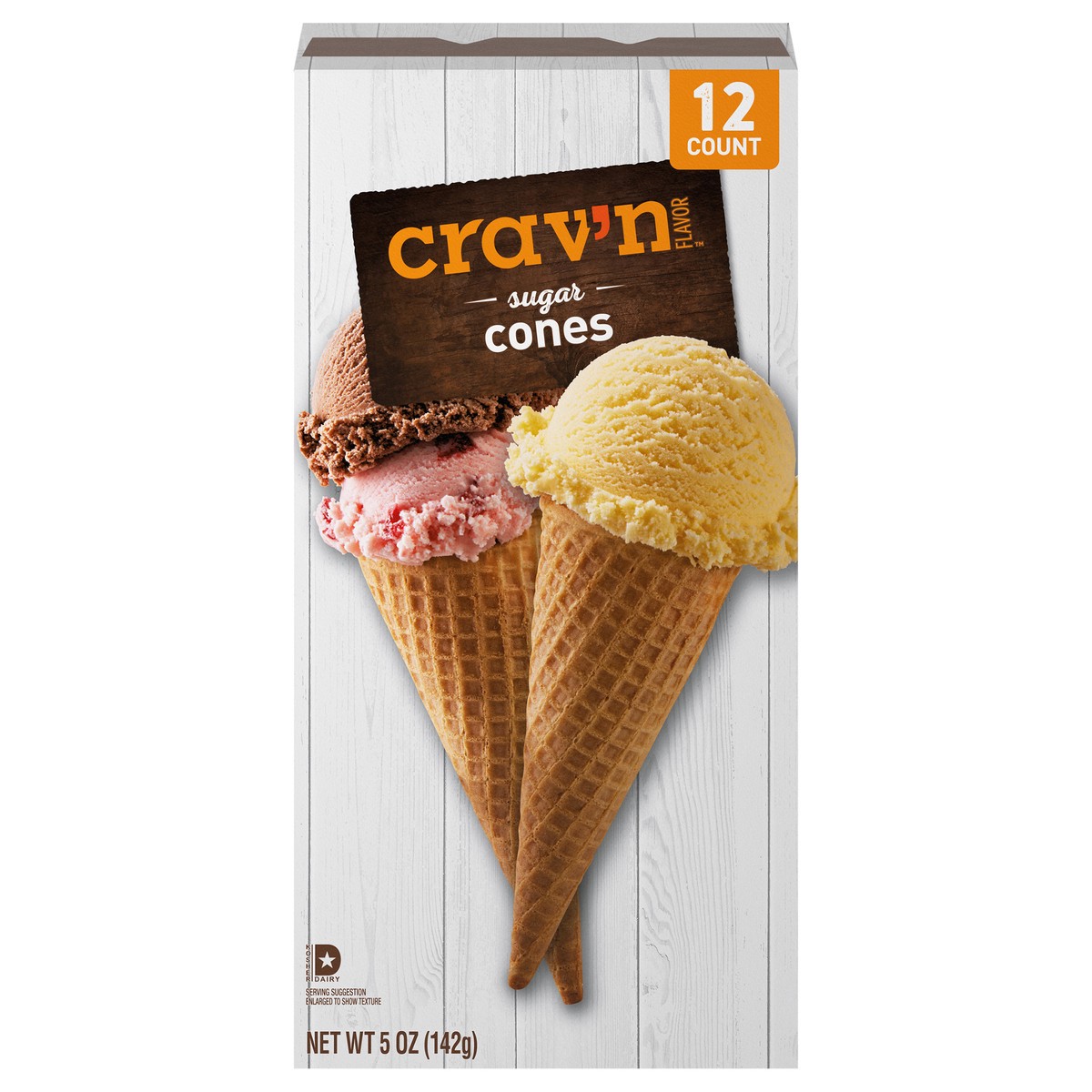 slide 2 of 4, Crav N Flavor Sugar Cones, 12 ct