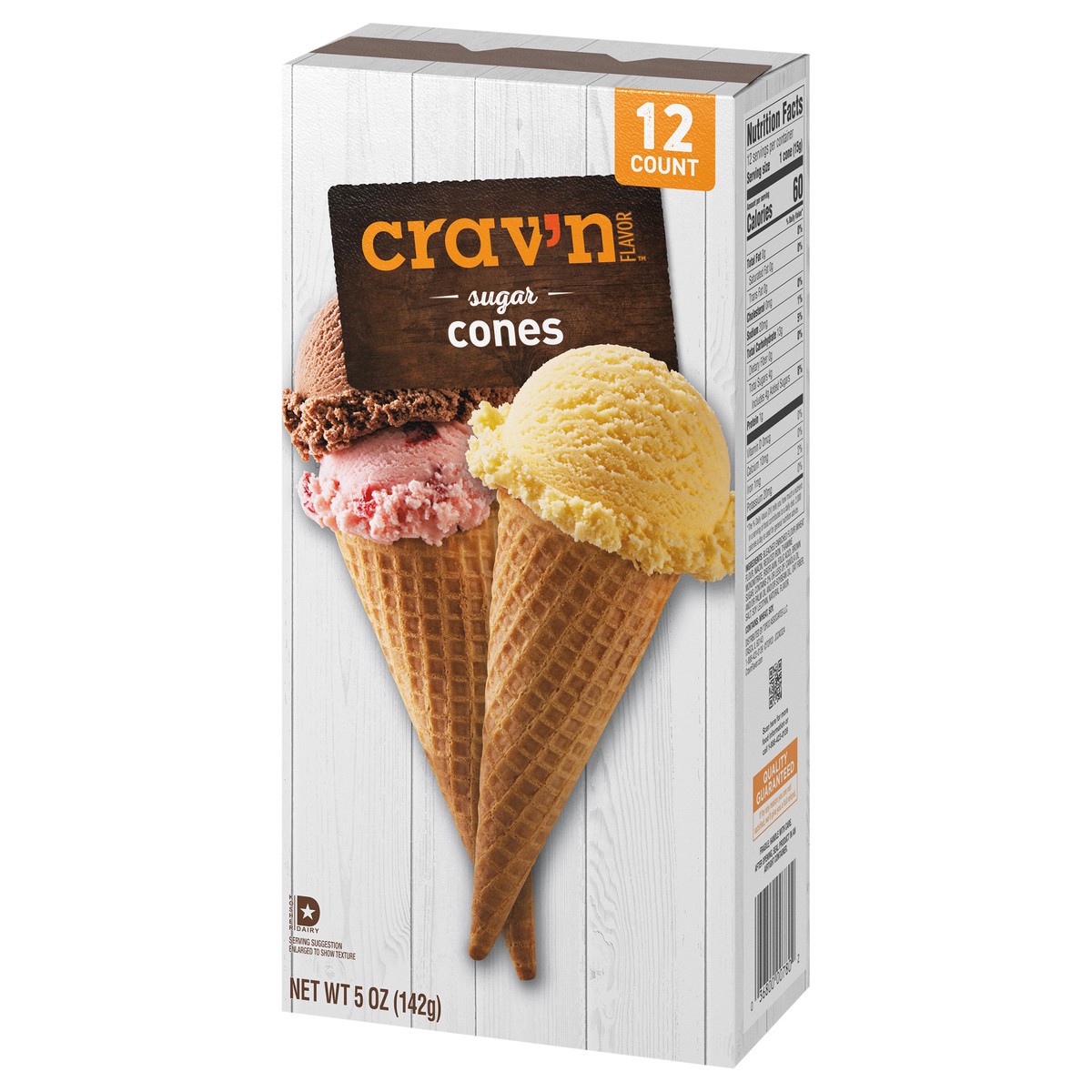 slide 4 of 4, Crav N Flavor Sugar Cones, 12 ct