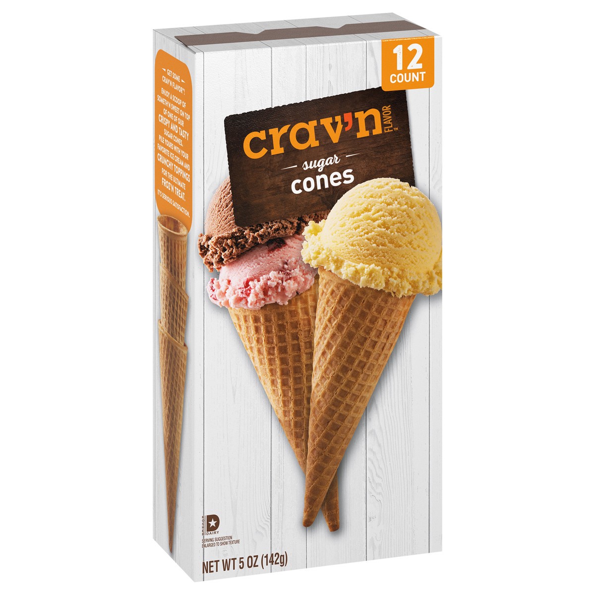 slide 3 of 4, Crav N Flavor Sugar Cones, 12 ct