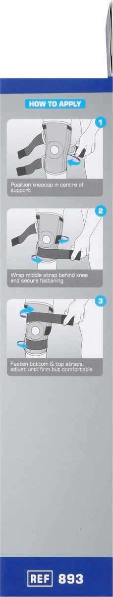 slide 7 of 9, Neo G Stabilized Open Knee Support Universal Size 1 ea, 1 ct
