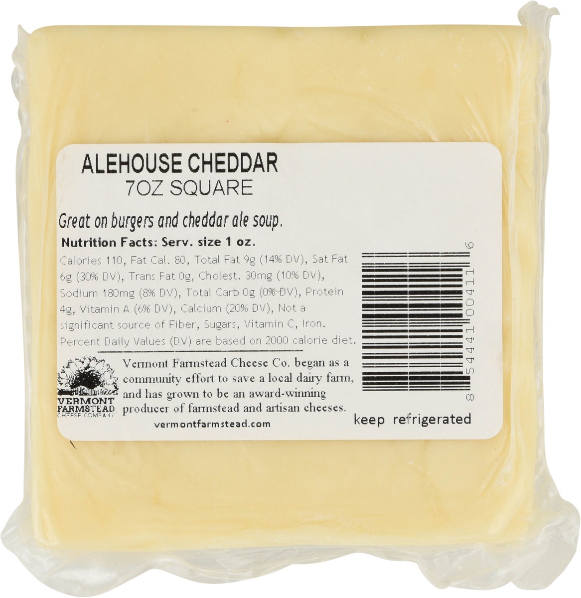 slide 10 of 15, Vermont Farmstead Alehouse Cheddar 7 oz, 7 oz