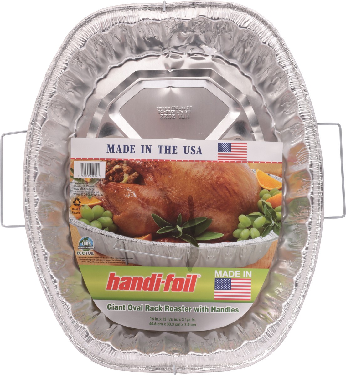 slide 4 of 10, Handi-foil Handi Foil Oval Rack Roaster, 1 ct