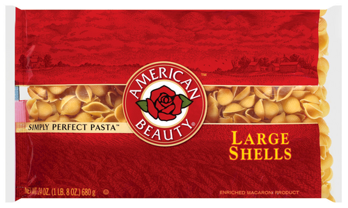 slide 1 of 1, American Beauty Large Shells, 24 oz