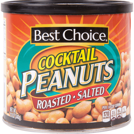 slide 1 of 1, Best Choice Cocktail Peanuts, 12 oz