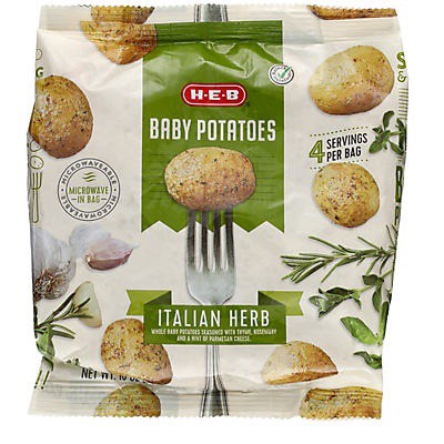 slide 1 of 1, H-E-B Frozen Baby Potatoes - Italian Herb, 16 oz