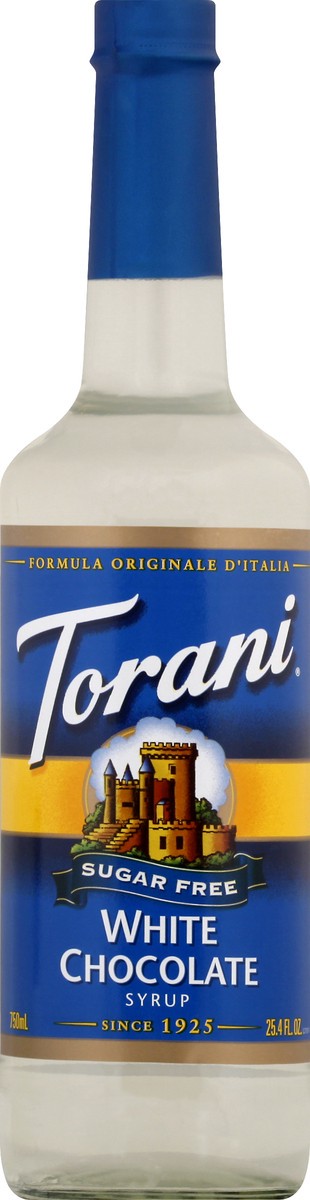 slide 1 of 13, Torani Sugar Free White Chocolate Syrup - 750 ml, 750 ml