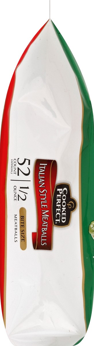 slide 4 of 5, Cooked Perfect Flame Broiled Bite Size Italian Style Meatballs 52 ea, 52 ct