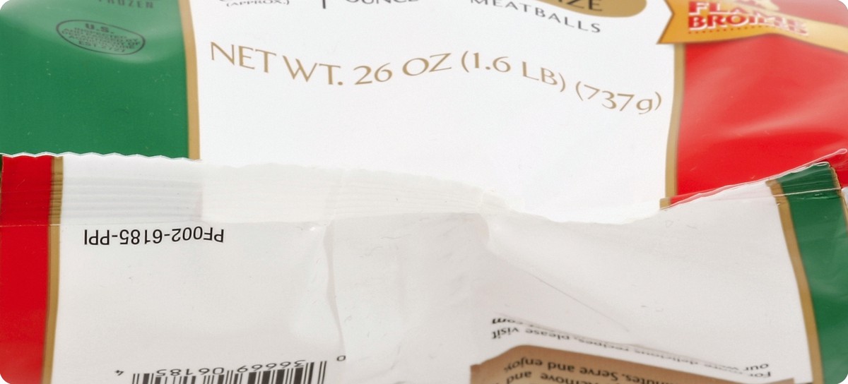 slide 2 of 5, Cooked Perfect Flame Broiled Bite Size Italian Style Meatballs 52 ea, 52 ct