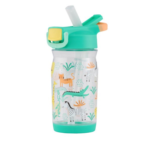slide 2 of 3, Reduce Hydrate Water Bottle, 14 Oz, Zoo Crew, 1 ct