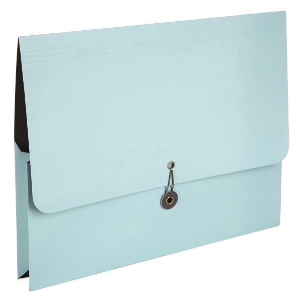 slide 5 of 6, Office Depot® Brand Project Folder, Letter Size (8-1/2"" x 11""), 1-1/4"" Expansion, Blue, 1 ct