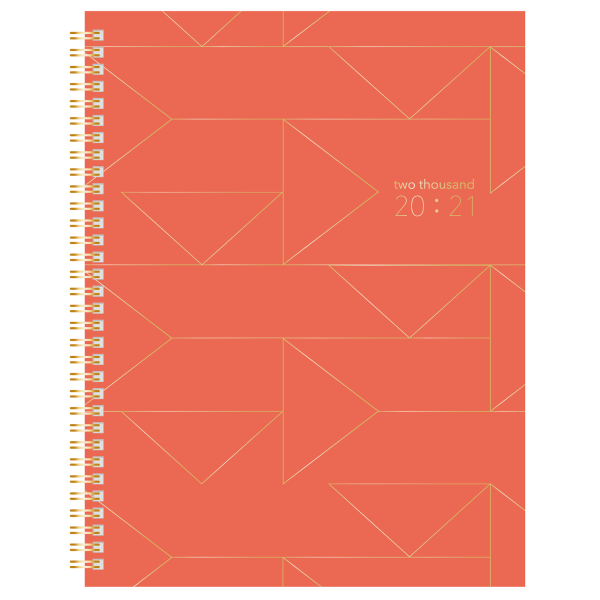 slide 1 of 3, Office Depot Weekly/Monthly Academic Planner, 8-1/2'' X 11'', Geometric, July 2020 To June 2021, Dx190674-004, 1 ct