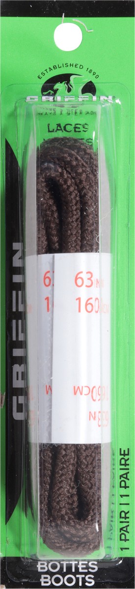 slide 9 of 11, Griffin Bros. Brown Boot 63 Inch Laces 1 Pair, 1 ct