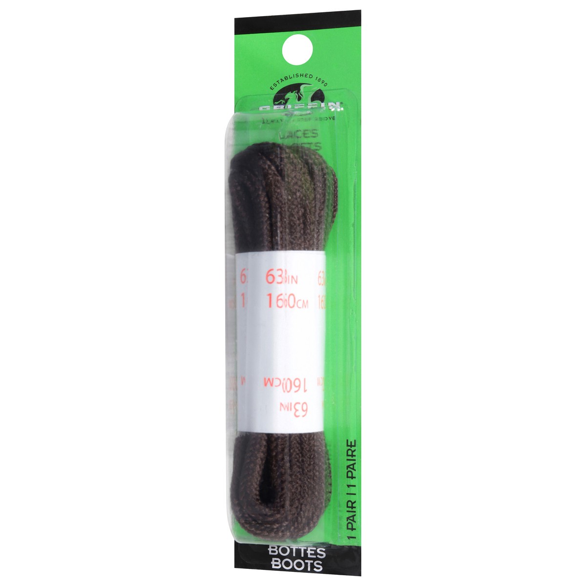 slide 4 of 11, Griffin Bros. Brown Boot 63 Inch Laces 1 Pair, 1 ct