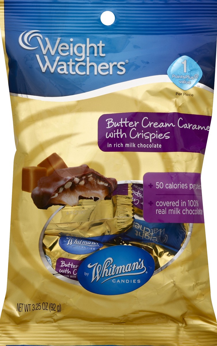 slide 1 of 3, Weight Watchers Whitmans Candies Butter Cream Caramel With Crispies, 3.3 oz