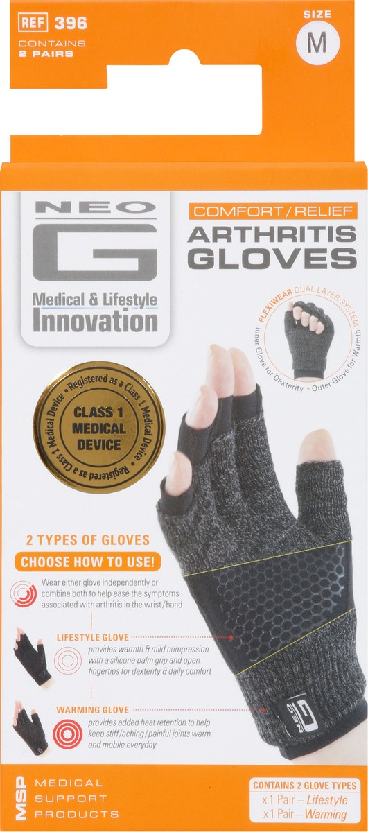slide 2 of 9, Neo G Arthritis Gloves Medium 2 pr, 2 ct