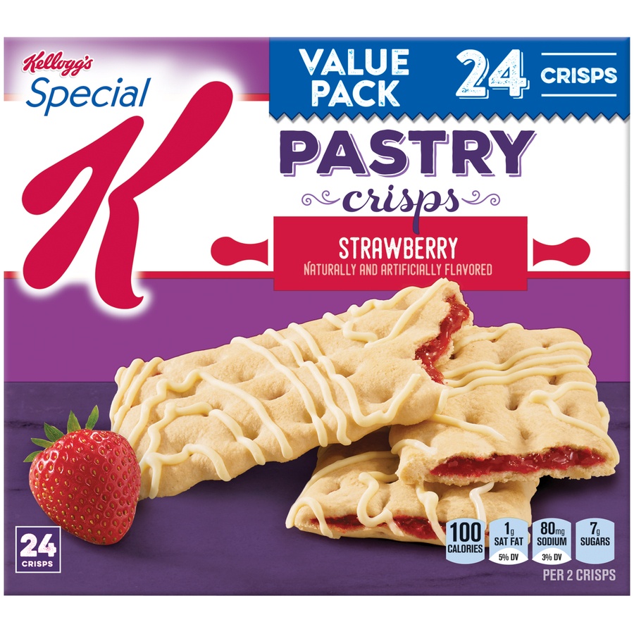 slide 1 of 7, Kellogg's Special K Strawberry Pastry Crisps, 12 ct; 0.88 oz