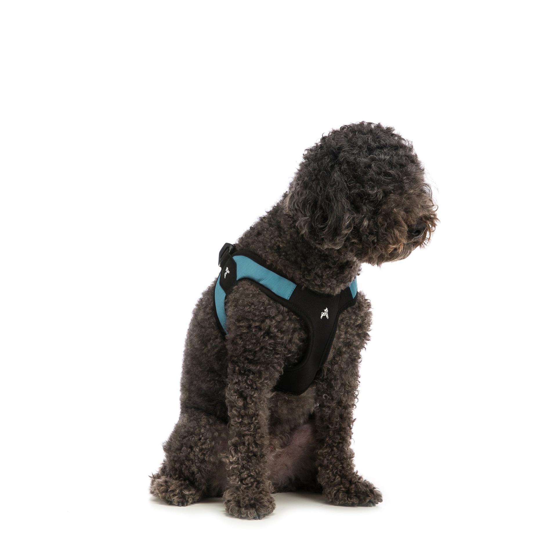 slide 1 of 1, Gooby Pet Gooby Escape Free Harness in Turquoise, Small, SM