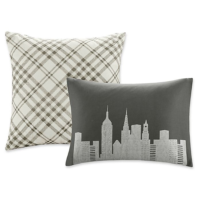 slide 8 of 11, Urban Habitat Manhattan Reversible King/California King Duvet Cover Set - Charcoal, 1 ct