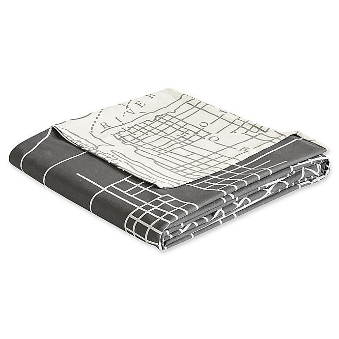 slide 10 of 11, Urban Habitat Manhattan Reversible King/California King Duvet Cover Set - Charcoal, 1 ct