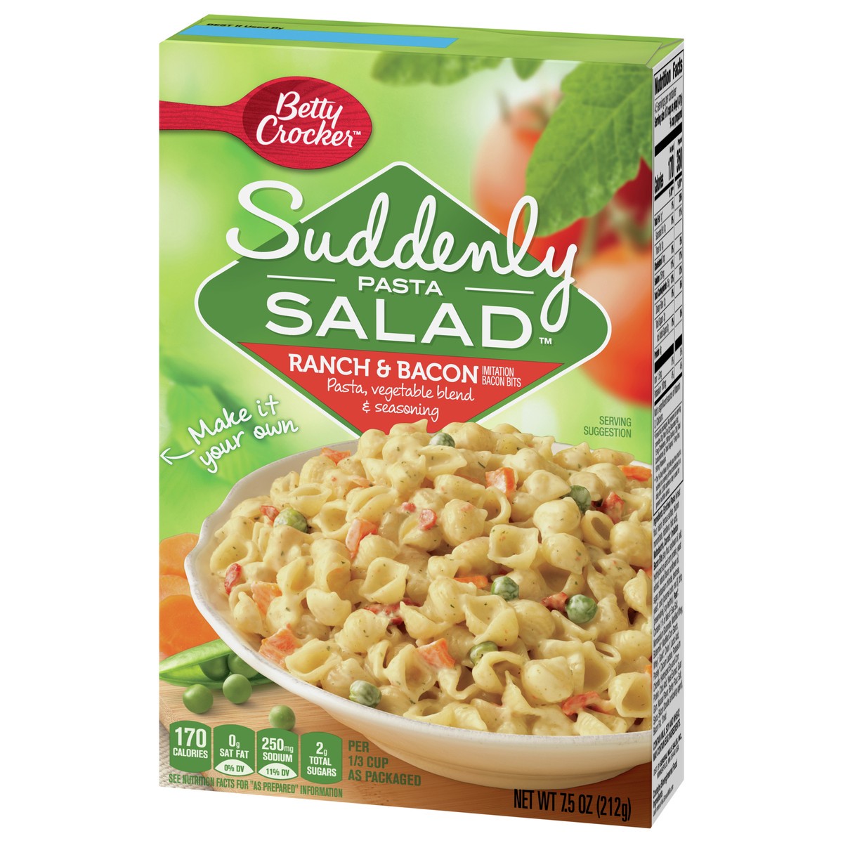 slide 8 of 14, Betty Crocker Suddenly Pasta Salad, Ranch & Bacon, 7.5 oz., 7.5 oz