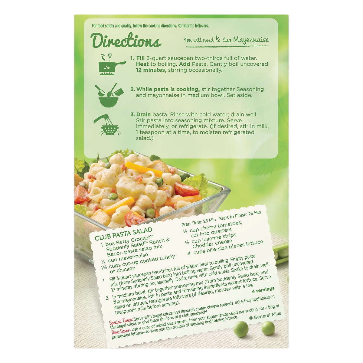 slide 6 of 14, Betty Crocker Suddenly Pasta Salad, Ranch & Bacon, 7.5 oz., 7.5 oz