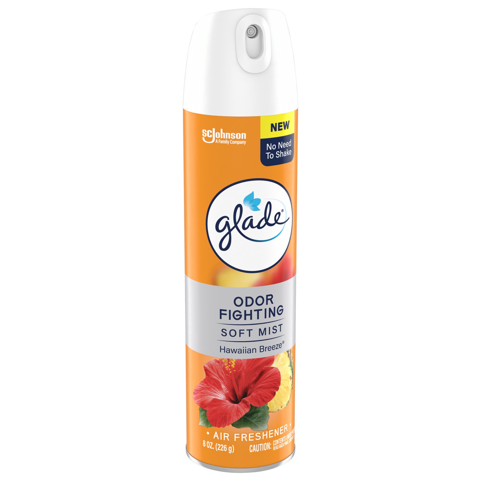 slide 2 of 5, Glade Odor Fighting Soft Mist Air Freshener Room Spray, Hawaiian Breeze , 8.0oz, 1pk, 8 oz