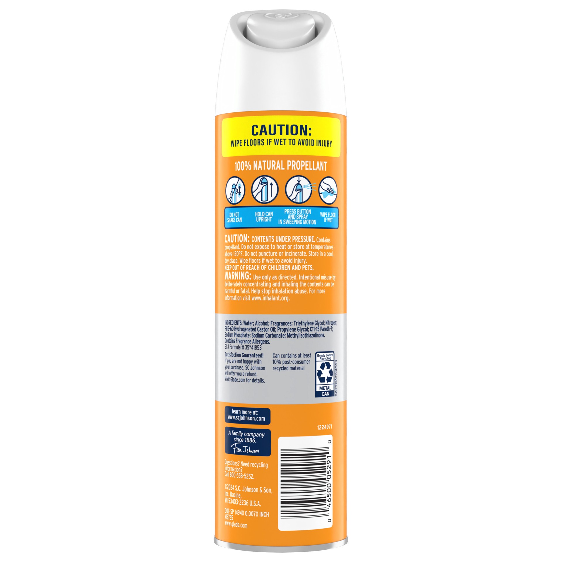 slide 5 of 5, Glade Odor Fighting Soft Mist Air Freshener Room Spray, Hawaiian Breeze , 8.0oz, 1pk, 8 oz