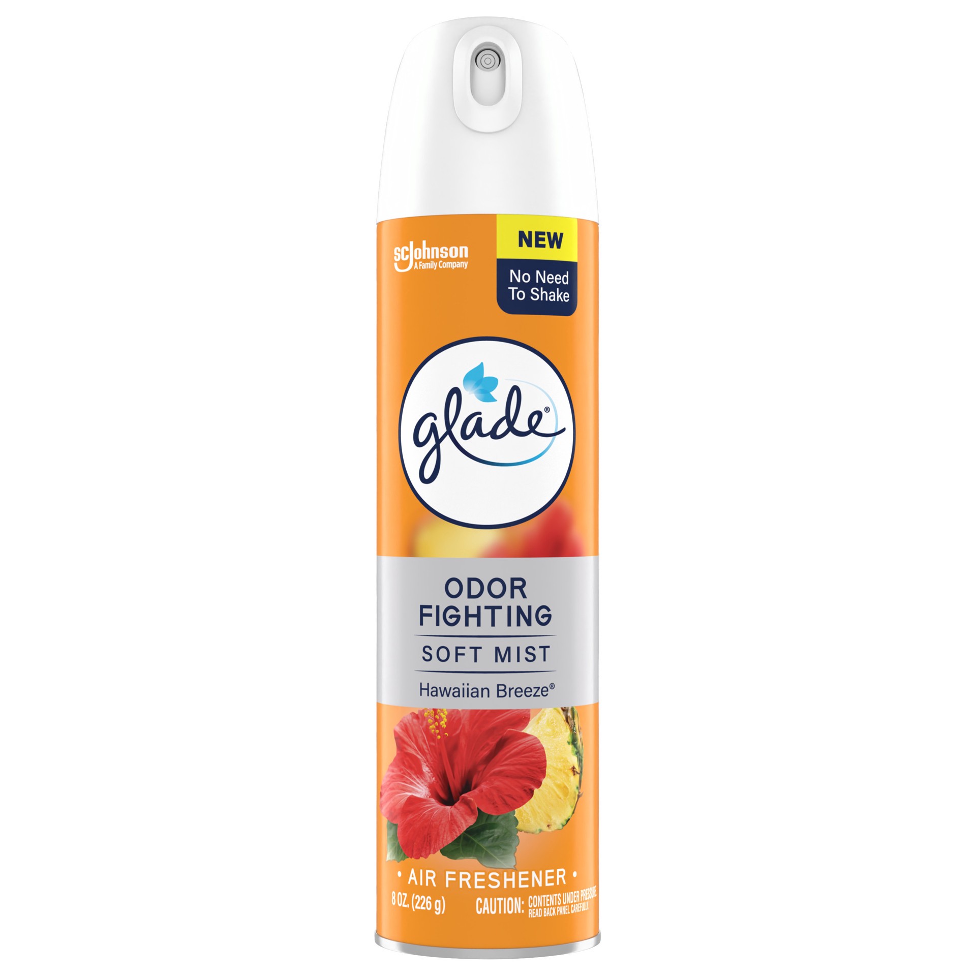 slide 1 of 5, Glade Odor Fighting Soft Mist Air Freshener Room Spray, Hawaiian Breeze , 8.0oz, 1pk, 8 oz