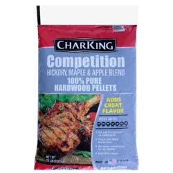 CharKing 100% Pure Competition Hickory, Maple & Apple Blend Hardwood Pellets 20 lb