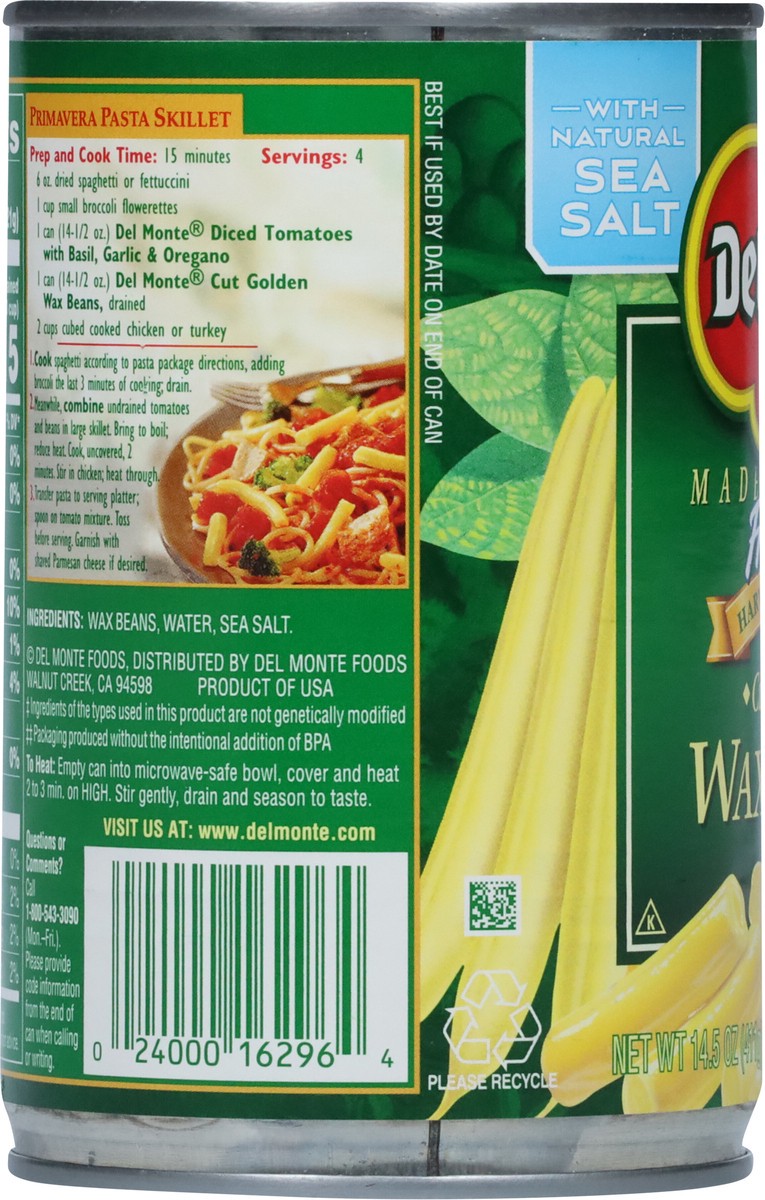 slide 5 of 9, Del Monte Fresh Cut Specialties Cut Golden Wax Beans, 14.5 oz