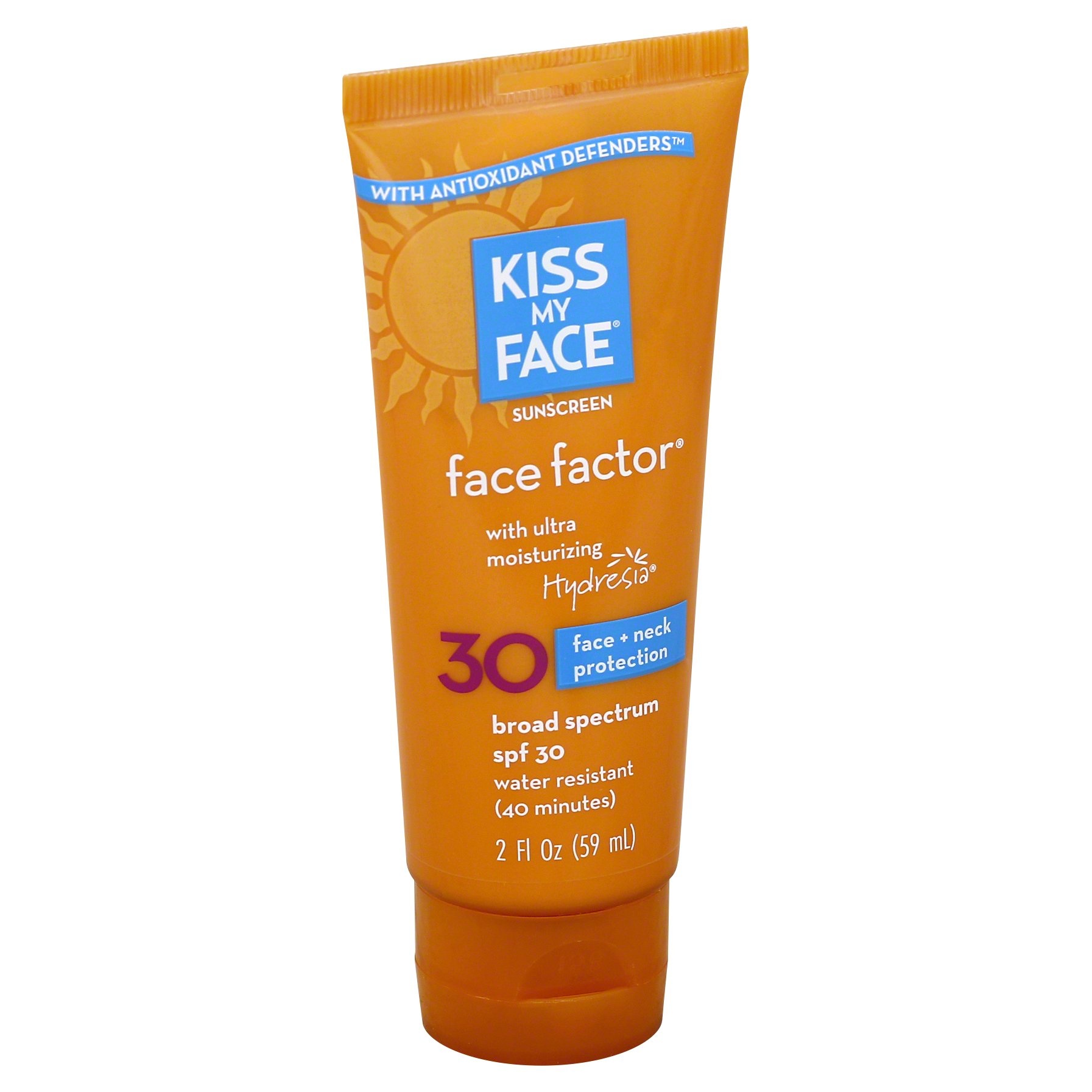 slide 1 of 2, Kiss My Face Sunscreen, Face Factor, Broad Spectrum SPF 30, 2 oz