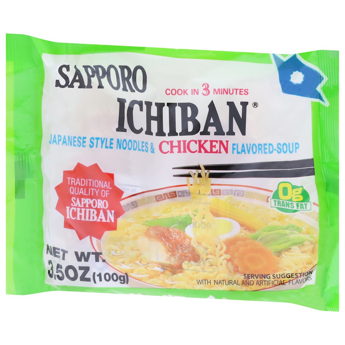 slide 2 of 14, Sapporo Ichiban Japanese Style Chicken Flavored Noodles & Soup 3.5 oz, 3.5 oz