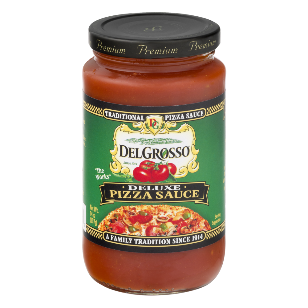 slide 1 of 1, DelGrosso Pizza Sce Deluxe, 14 oz