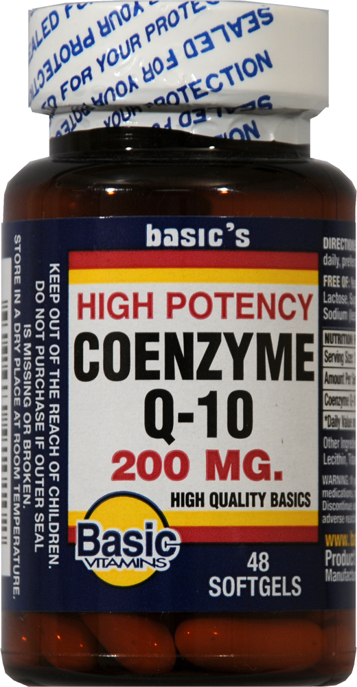 slide 1 of 1, Basic Coq10 200Mg Soft Gels, 1 ct