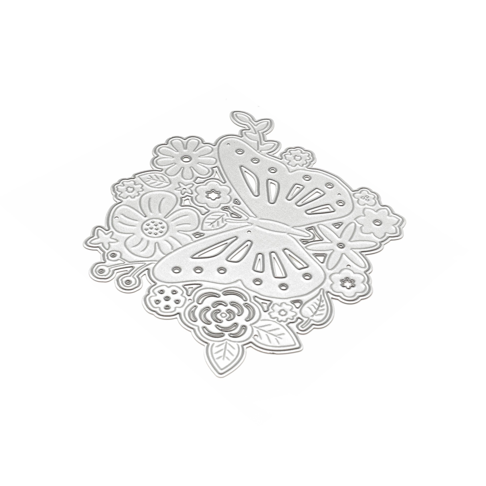 slide 5 of 5, Butterfly & Flowers Cutting Die By Recollections, 10.2cm x 15.2cm