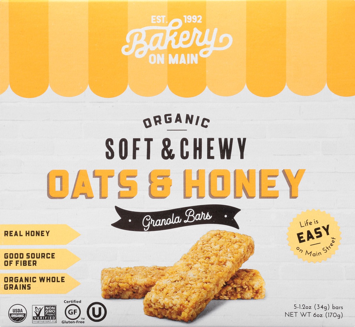 slide 4 of 11, Bakery On Main Oats & Honey Granola Bar, 6 oz