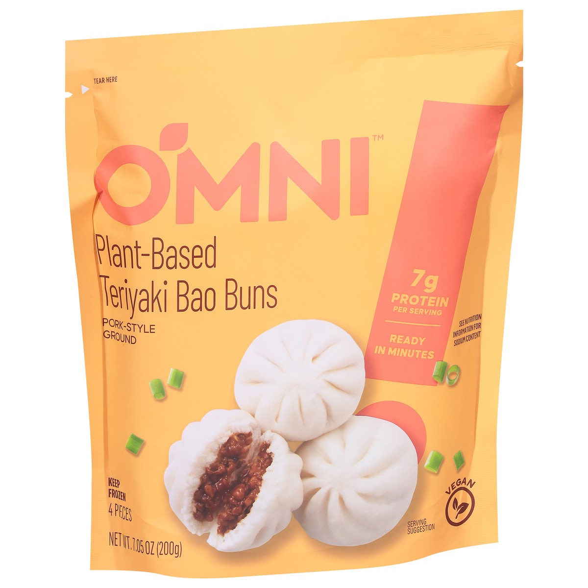 slide 10 of 13, Omni Plant-Based Teriyaki Bao Buns 4 ea, 4 ct