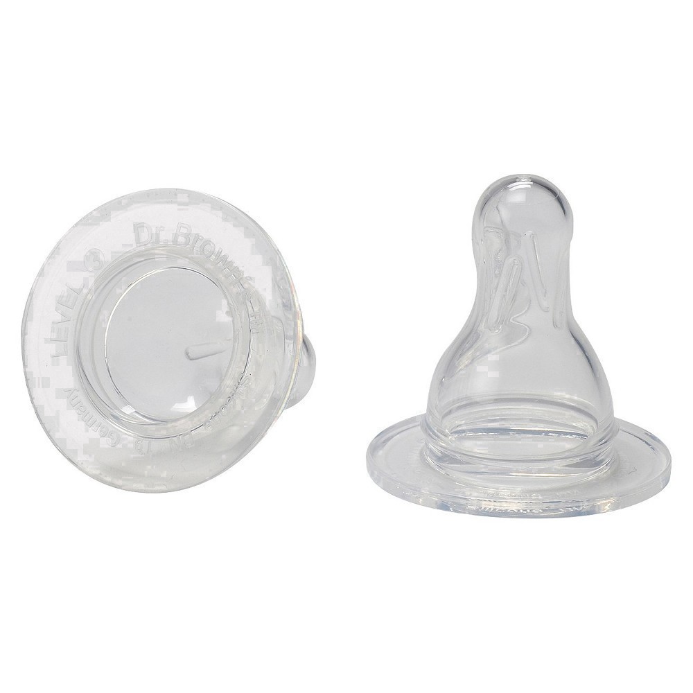 slide 55 of 130, Dr. Brown's Level 3 Silicone Narrow Nipple, 2-pack, 2 ct