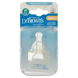 Dr. Brown's Natural Flow Narrow Silicone Nipples 2 ea