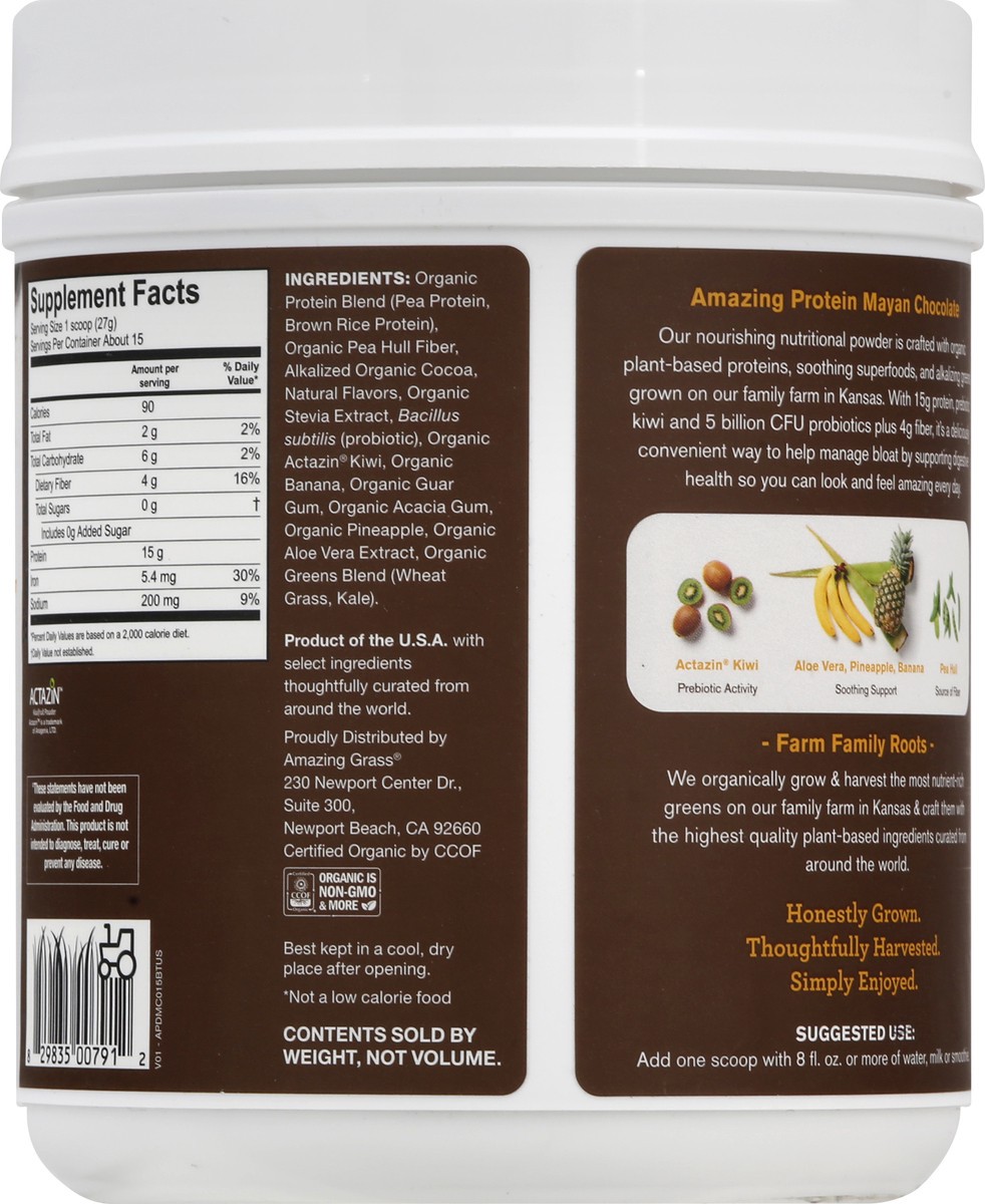 slide 9 of 13, Amazing Grass Digest Mayan Chocolate Flavor Amazing Protein Digest 14.2 oz, 14.2 oz