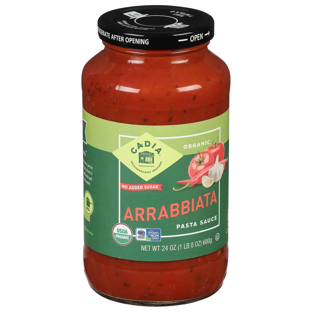slide 9 of 14, Cadia Organic Arrabbiata Pasta Sauce 24 oz, 24 oz
